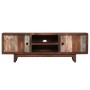 Mueble para TV de madera maciza de acacia vintage 118x30x40 cm en Muebles TV | Comprar online en Foru.es