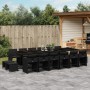 Set de muebles jardín 17 pzas con cojines ratán sintético negro de , Conjuntos de jardín - Ref: Foro24-3277950, Precio: 983,9...