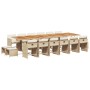 Set comedor de jardín 17 pzas con cojines ratán sintético beige de , Conjuntos de jardín - Ref: Foro24-3277959, Precio: 990,9...