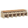 Set comedor de jardín 17 pzas con cojines ratán sintético beige de , Conjuntos de jardín - Ref: Foro24-3277959, Precio: 990,9...