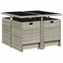 Set comedor de jardín 9 pzas cojines ratán sintético gris claro de , Conjuntos de jardín - Ref: Foro24-3277726, Precio: 414,0...