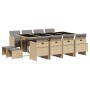 Set comedor de jardín con cojines 13 pzas ratán sintético beige de , Conjuntos de jardín - Ref: Foro24-3277751, Precio: 789,1...