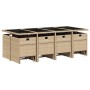 Set comedor de jardín con cojines 13 pzas ratán sintético beige de , Conjuntos de jardín - Ref: Foro24-3277751, Precio: 789,1...