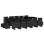 Set comedor de jardín con cojines 15 pzas ratán sintético negro de , Conjuntos de jardín - Ref: Foro24-3277758, Precio: 919,0...