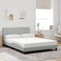 Cama con colchón terciopelo gris claro 140x200 cm de , Camas y somieres - Ref: Foro24-3208598, Precio: 395,04 €, Descuento: %