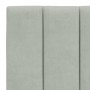 Cama con colchón terciopelo gris claro 140x200 cm de , Camas y somieres - Ref: Foro24-3208598, Precio: 395,04 €, Descuento: %