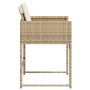 Sillas de jardín con cojines 4 uds ratán sintético beige de , Sillas de jardín - Ref: Foro24-4007479, Precio: 123,90 €, Descu...