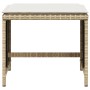 Taburetes jardín con cojines 4 uds ratán PE beige 40x40x35 cm de , Otomanas de exterior - Ref: Foro24-4007487, Precio: 87,70 ...