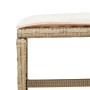 Taburetes jardín con cojines 4 uds ratán PE beige 40x40x35 cm de , Otomanas de exterior - Ref: Foro24-4007487, Precio: 87,70 ...