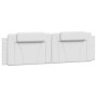 Cabecero de cama acolchado cuero sintético blanco 180 cm de , Cabeceros y pies de cama - Ref: Foro24-374805, Precio: 71,23 €,...