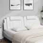 Cabecero de cama acolchado cuero sintético blanco 180 cm de , Cabeceros y pies de cama - Ref: Foro24-374805, Precio: 71,23 €,...