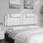 Cabecero de cama acolchado cuero sintético blanco 180 cm de , Cabeceros y pies de cama - Ref: Foro24-374805, Precio: 71,23 €,...