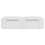 Cabecero de cama acolchado cuero sintético blanco 180 cm de , Cabeceros y pies de cama - Ref: Foro24-374805, Precio: 71,23 €,...