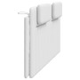 Cabecero de cama acolchado cuero sintético blanco 180 cm de , Cabeceros y pies de cama - Ref: Foro24-374805, Precio: 71,23 €,...
