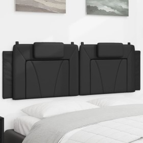 Cabecero de cama acolchado cuero sintético negro 160 cm de , Cabeceros y pies de cama - Ref: Foro24-374797, Precio: 62,23 €, ...