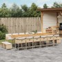 Set comedor de jardín 17 pzas con cojines ratán sintético beige de , Conjuntos de jardín - Ref: Foro24-3278139, Precio: 953,5...