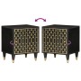 Mesitas de noche 2 uds madera maciza de mango 40x33x46 cm de , Mesitas de noche - Ref: Foro24-358317, Precio: 111,80 €, Descu...
