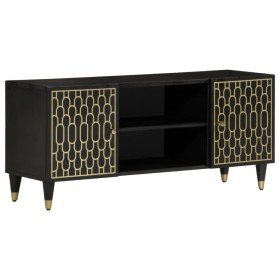 Mueble de TV madera maciza de mango 105x33x46 cm de , Muebles TV - Ref: Foro24-358320, Precio: 92,14 €, Descuento: %