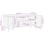Mueble de TV madera maciza de mango 105x33x46 cm de , Muebles TV - Ref: Foro24-358320, Precio: 92,14 €, Descuento: %