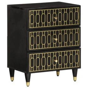 Mesita de noche madera maciza de mango 50x33x60 cm de , Mesitas de noche - Ref: Foro24-358329, Precio: 104,10 €, Descuento: %