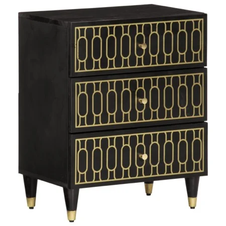 Mesita de noche madera maciza de mango 50x33x60 cm de , Mesitas de noche - Ref: Foro24-358329, Precio: 104,10 €, Descuento: %