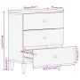 Mesita de noche madera maciza de mango 50x33x60 cm de , Mesitas de noche - Ref: Foro24-358329, Precio: 104,10 €, Descuento: %