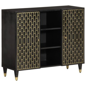 Armario auxiliar madera maciza de mango 90x33x75 cm de , Aparadores - Ref: Foro24-358348, Precio: 148,08 €, Descuento: %