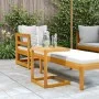Mesa en forma de C madera maciza de acacia 42x40x50 cm de , Mesas de jardín - Ref: Foro24-365857, Precio: 37,30 €, Descuento: %
