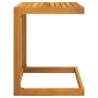 Mesa en forma de C madera maciza de acacia 42x40x50 cm de , Mesas de jardín - Ref: Foro24-365857, Precio: 39,42 €, Descuento: %