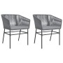 Sillones de jardín con cojines 2 uds ratán sintético gris de , Sillas de jardín - Ref: Foro24-369104, Precio: 142,30 €, Descu...