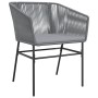 Sillones de jardín con cojines 2 uds ratán sintético gris de , Sillas de jardín - Ref: Foro24-369104, Precio: 142,30 €, Descu...