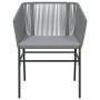 Sillones de jardín con cojines 2 uds ratán sintético gris de , Sillas de jardín - Ref: Foro24-369104, Precio: 142,30 €, Descu...
