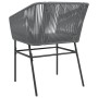 Sillones de jardín con cojines 2 uds ratán sintético gris de , Sillas de jardín - Ref: Foro24-369104, Precio: 142,30 €, Descu...