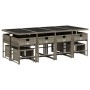 Set comedor de jardín con cojines 13 pzas ratán sintético gris de , Conjuntos de jardín - Ref: Foro24-3278107, Precio: 671,83...