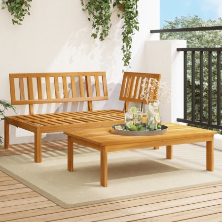 Set de sofás de palets de jardín 2 pzas madera maciza de acacia de , Sofás de exterior - Ref: Foro24-365848, Precio: 203,12 €...