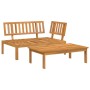 Set de sofás de palets de jardín 2 pzas madera maciza de acacia de , Sofás de exterior - Ref: Foro24-365848, Precio: 203,12 €...