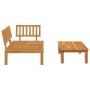 Set de sofás de palets de jardín 2 pzas madera maciza de acacia de , Sofás de exterior - Ref: Foro24-365848, Precio: 203,12 €...