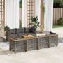 Set de sofás de jardín y cojines 8 piezas ratán sintético gris de , Conjuntos de jardín - Ref: Foro24-3261753, Precio: 689,06...