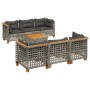 Set de sofás de jardín y cojines 8 piezas ratán sintético gris de , Conjuntos de jardín - Ref: Foro24-3261753, Precio: 689,06...