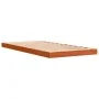 Solid pine wood bed frame in brown wax finish 100x200 cm by , Beds and slatted bases - Ref: Foro24-847152, Price: 61,25 €, Di...