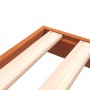 Estructura de cama madera maciza pino marrón cera 100x200 cm de , Camas y somieres - Ref: Foro24-847152, Precio: 64,83 €, Des...