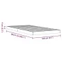 Solid pine wood bed frame in brown wax finish 100x200 cm by , Beds and slatted bases - Ref: Foro24-847152, Price: 61,25 €, Di...