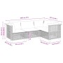 Set de sofás de jardín 4 pzas y cojines ratán sintético gris de , Conjuntos de jardín - Ref: Foro24-3261801, Precio: 373,21 €...