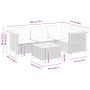 Set de muebles de jardín 5 pzas y cojines ratán sintético negro de , Conjuntos de jardín - Ref: Foro24-3261803, Precio: 385,9...
