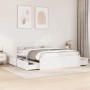 Estructura de cama con cajones madera de pino blanca 140x200 cm de , Camas y somieres - Ref: Foro24-3282349, Precio: 326,14 €...