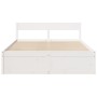 Estructura de cama con cajones madera de pino blanca 140x200 cm de , Camas y somieres - Ref: Foro24-3282349, Precio: 326,14 €...