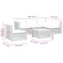 Set de muebles de jardín 6 pzas y cojines ratán sintético gris de , Conjuntos de jardín - Ref: Foro24-3261843, Precio: 497,25...
