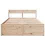 Estructura de cama con cojines madera maciza de pino 140x190 cm de , Camas y somieres - Ref: Foro24-3282354, Precio: 266,53 €...