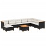 Set de sofás de jardín 8 piezas y cojines ratán sintético negro de , Conjuntos de jardín - Ref: Foro24-3261959, Precio: 623,0...