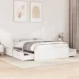 Estructura de cama con cajones madera pino blanco 120x190 cm de , Camas y somieres - Ref: Foro24-3282361, Precio: 293,27 €, D...